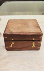 Retro Handicrafts Nautical Sextant Working Compass - Custom Engraved Gift in Handcrafted Wooden Box - Antique Brass - Perfect for Father or Navy