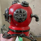 Morse Vintage Red Diving Helmet Brass Scuba Boston Divers Anchor Engineering Divers