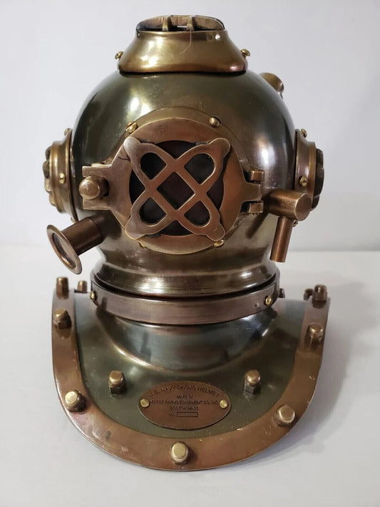 Small Diving Helmet Mark V Navy Iron Scuba helmet Deep Sea Divers Helmet Mini 6''